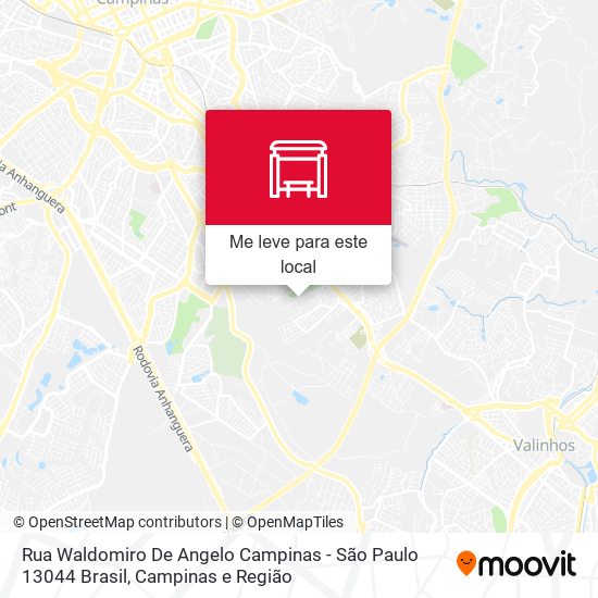 Rua Waldomiro De Angelo Campinas - São Paulo 13044 Brasil mapa