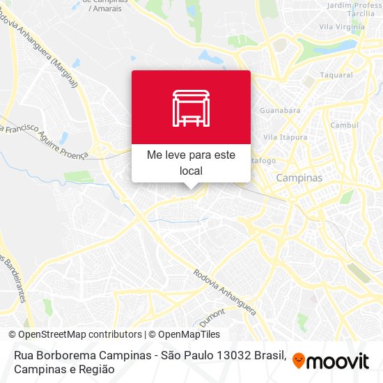 Rua Borborema Campinas - São Paulo 13032 Brasil mapa