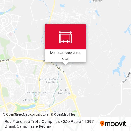 Rua Francisco Trotti Campinas - São Paulo 13097 Brasil mapa