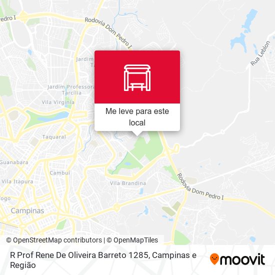 R Prof Rene De Oliveira Barreto 1285 mapa