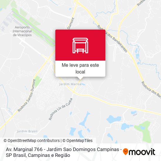Av. Marginal 766 - Jardim Sao Domingos Campinas - SP Brasil mapa