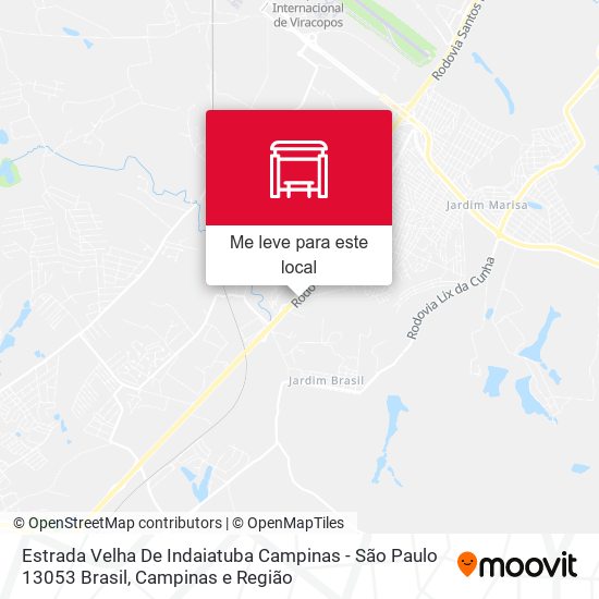 Estrada Velha De Indaiatuba Campinas - São Paulo 13053 Brasil mapa