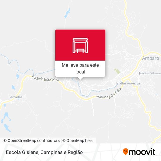 Escola Gislene mapa