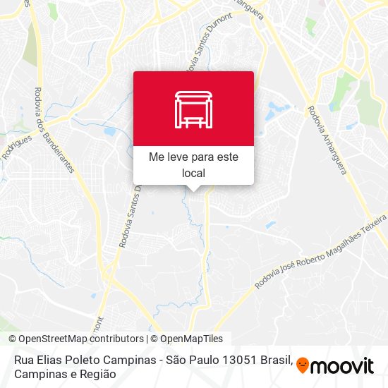 Rua Elias Poleto Campinas - São Paulo 13051 Brasil mapa