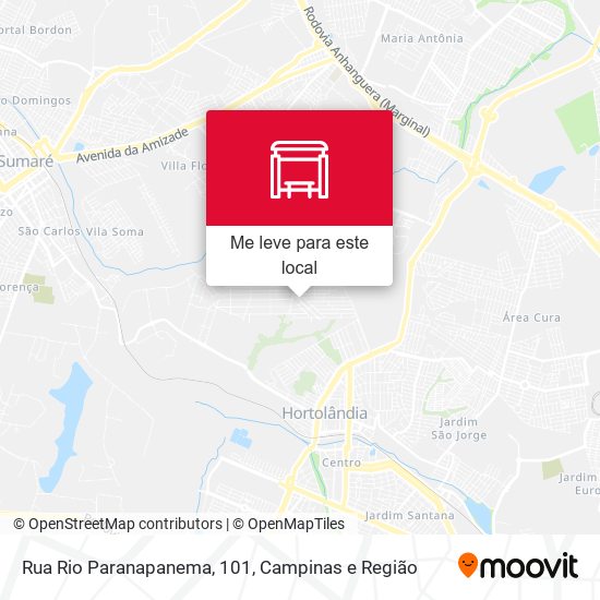 Rua Rio Paranapanema, 101 mapa
