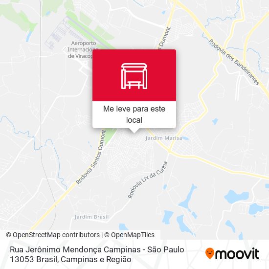 Rua Jerônimo Mendonça Campinas - São Paulo 13053 Brasil mapa