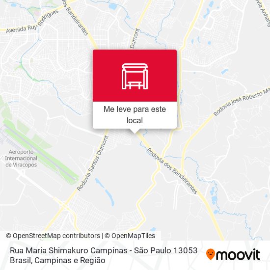Rua Maria Shimakuro Campinas - São Paulo 13053 Brasil mapa
