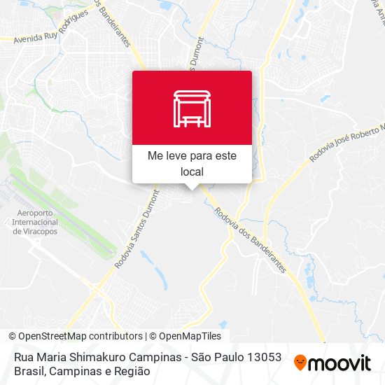 Rua Maria Shimakuro Campinas - São Paulo 13053 Brasil mapa