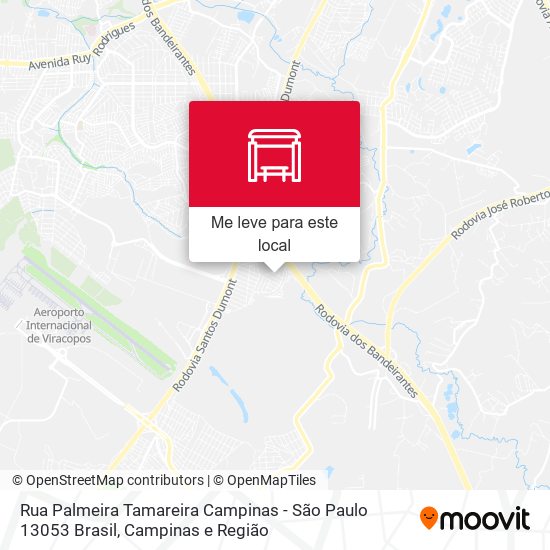Rua Palmeira Tamareira Campinas - São Paulo 13053 Brasil mapa