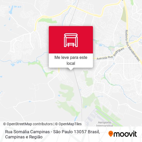 Rua Somália Campinas - São Paulo 13057 Brasil mapa