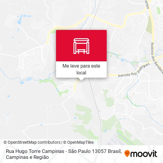 Rua Hugo Torre Campinas - São Paulo 13057 Brasil mapa