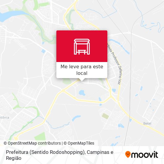 Prefeitura (Sentido Rodoshopping) mapa