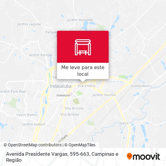Avenida Presidente Vargas, 595-663 mapa