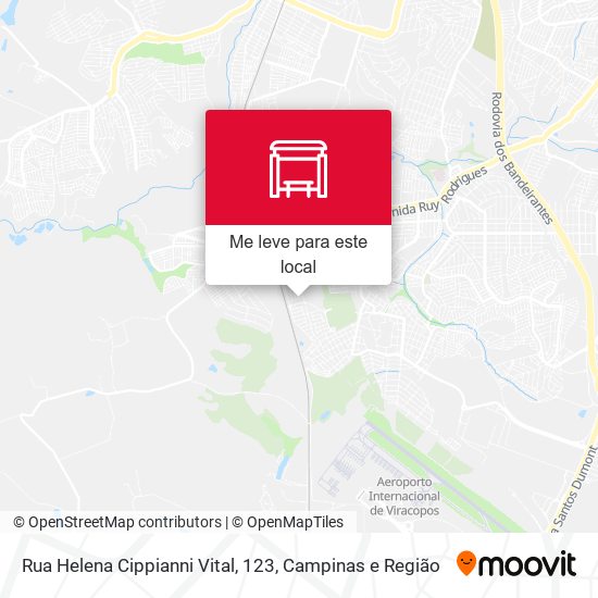 Rua Helena Cippianni Vital, 123 mapa