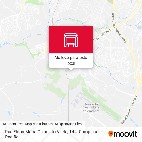 Rua Elifas Maria Chinelato Vilela, 144 mapa