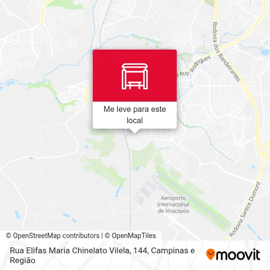Rua Elifas Maria Chinelato Vilela, 144 mapa