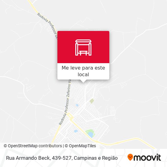 Rua Armando Beck, 439-527 mapa