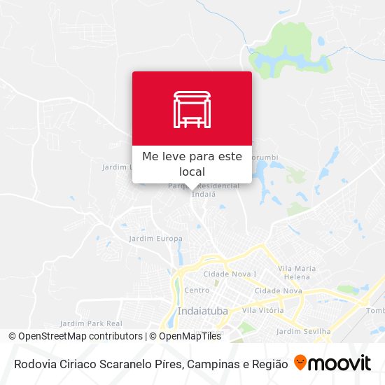 Rodovia Ciriaco Scaranelo Píres mapa