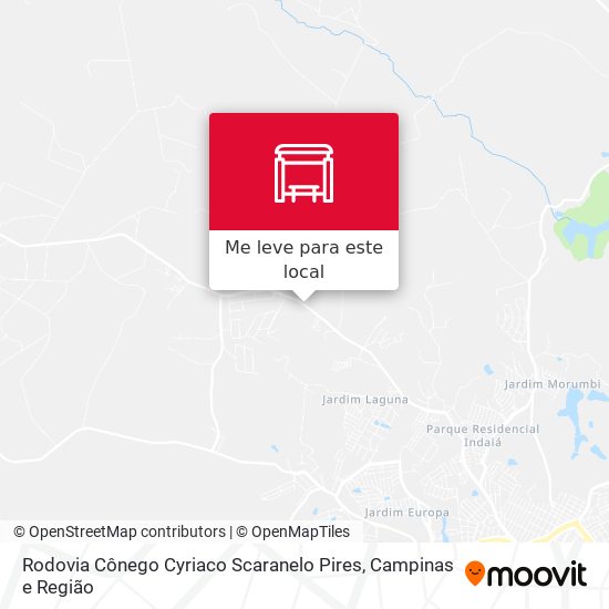 Rodovia Cônego Cyriaco Scaranelo Pires mapa
