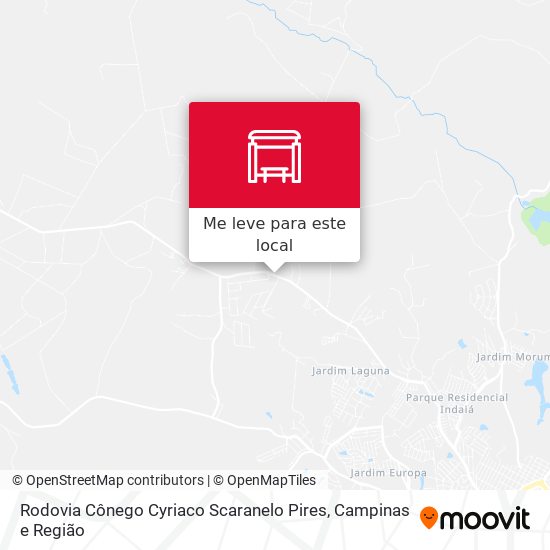 Rodovia Cônego Cyriaco Scaranelo Pires mapa