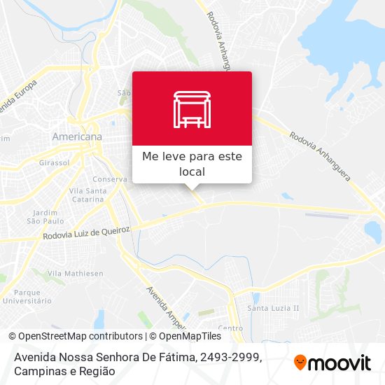 Avenida Nossa Senhora De Fátima, 2493-2999 mapa