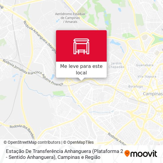 Estação De Transferência Anhanguera (Plataforma 2 - Sentido Anhanguera) mapa