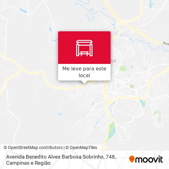 Avenida Benedito Alves Barbosa Sobrinho, 748 mapa