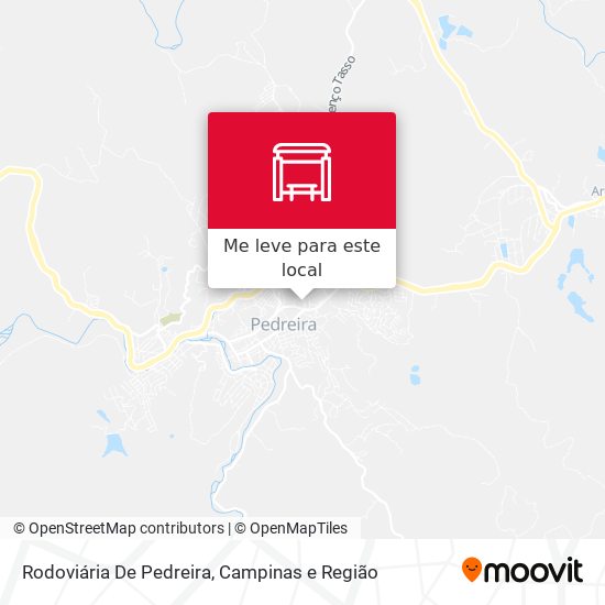 Rodoviária De Pedreira mapa