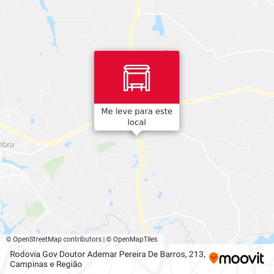 Rodovia Gov Doutor Ademar Pereira De Barros, 213 mapa