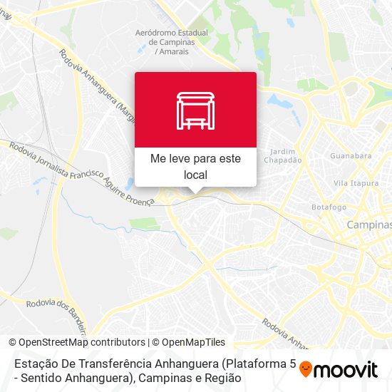 Estação De Transferência Anhanguera (Plataforma 5 - Sentido Anhanguera) mapa