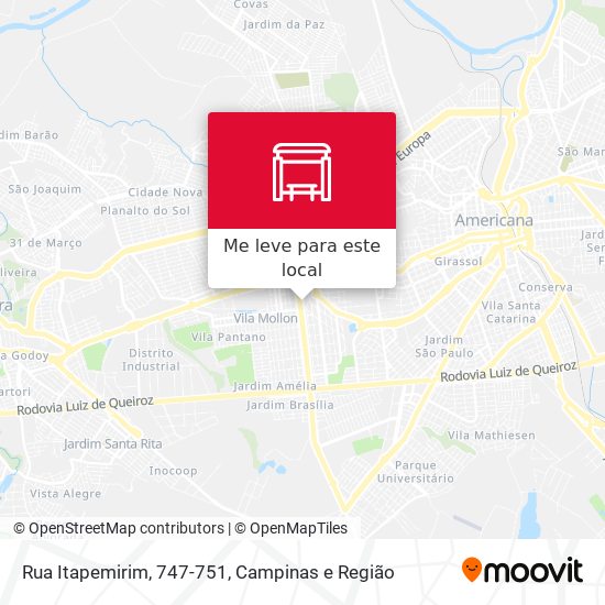 Rua Itapemirim, 747-751 mapa
