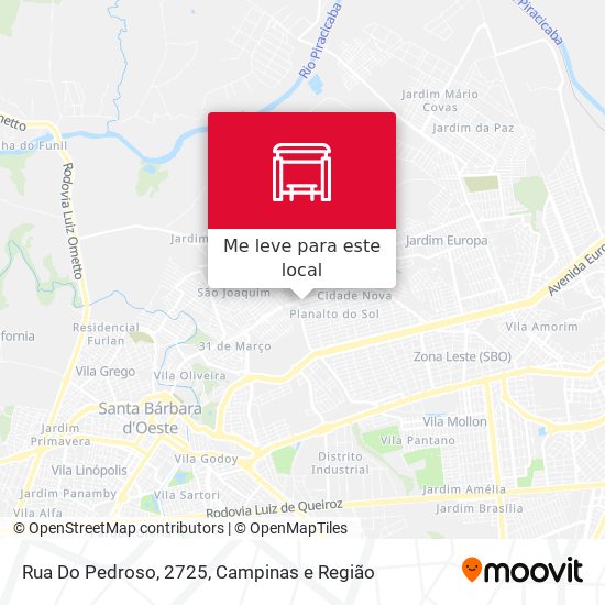 Rua Do Pedroso, 2725 mapa