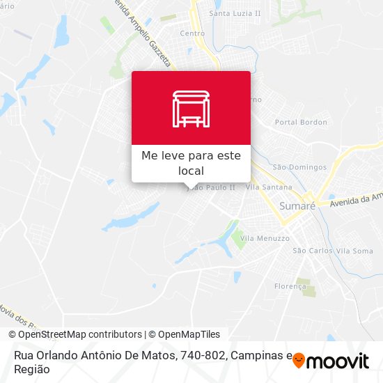 Rua Orlando Antônio De Matos, 740-802 mapa