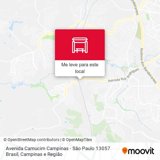Avenida Camucim Campinas - São Paulo 13057 Brasil mapa