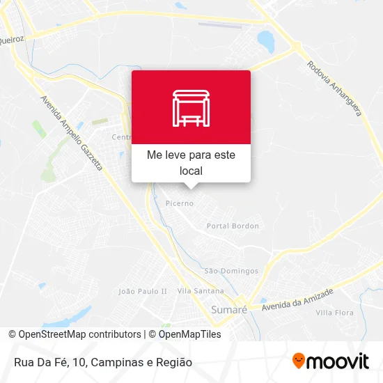 Rua Da Fé, 10 mapa