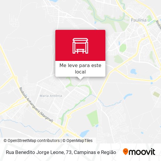 Rua Benedito Jorge Leone, 73 mapa
