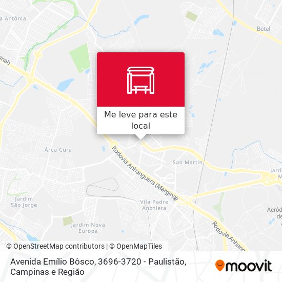 Avenida Emílio Bôsco, 3696-3720 - Paulistão mapa