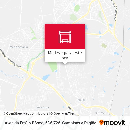 Avenida Emílio Bôsco, 536-726 mapa