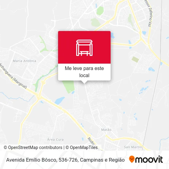 Avenida Emílio Bôsco, 536-726 mapa