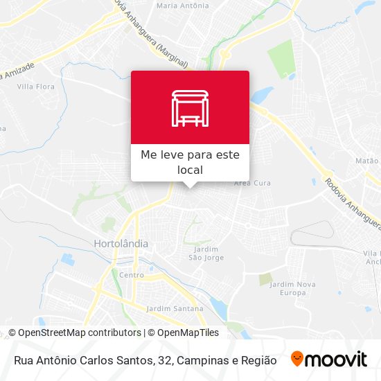 Rua Antônio Carlos Santos, 32 mapa