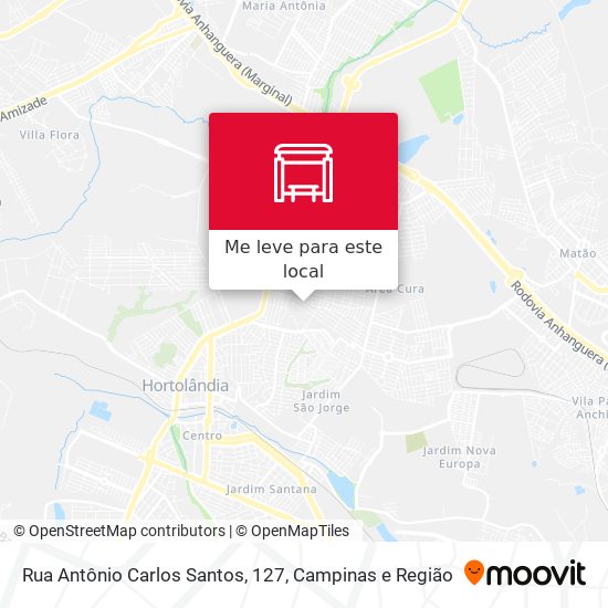 Rua Antônio Carlos Santos, 127 mapa
