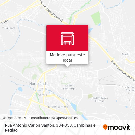 Rua Antônio Carlos Santos, 304-358 mapa