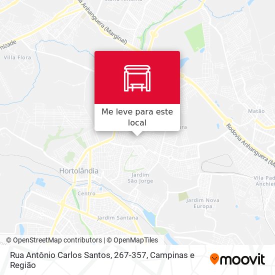 Rua Antônio Carlos Santos, 267-357 mapa