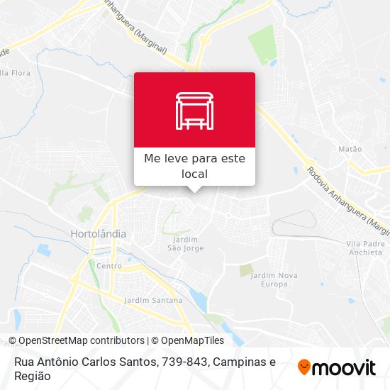 Rua Antônio Carlos Santos, 739-843 mapa