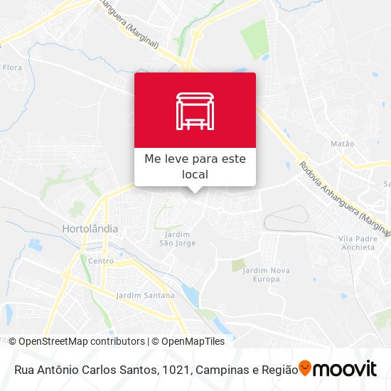 Rua Antônio Carlos Santos, 1021 mapa