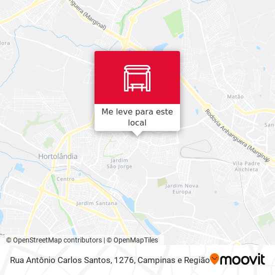 Rua Antônio Carlos Santos, 1276 mapa