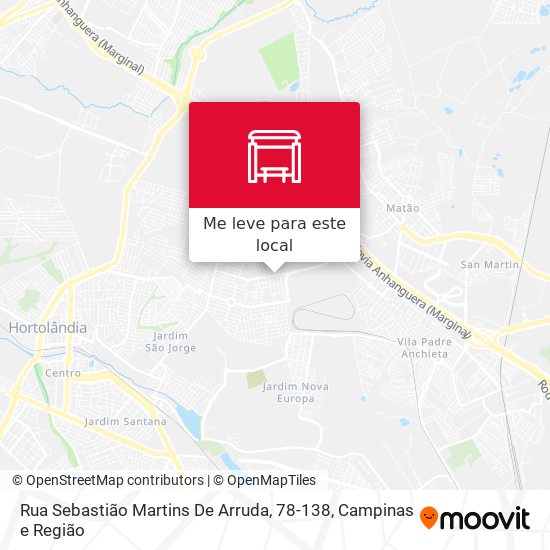 Rua Sebastião Martins De Arruda, 78-138 mapa