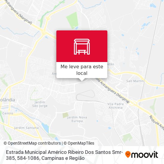 Estrada Municipal Américo Ribeiro Dos Santos Smr-385, 584-1086 mapa