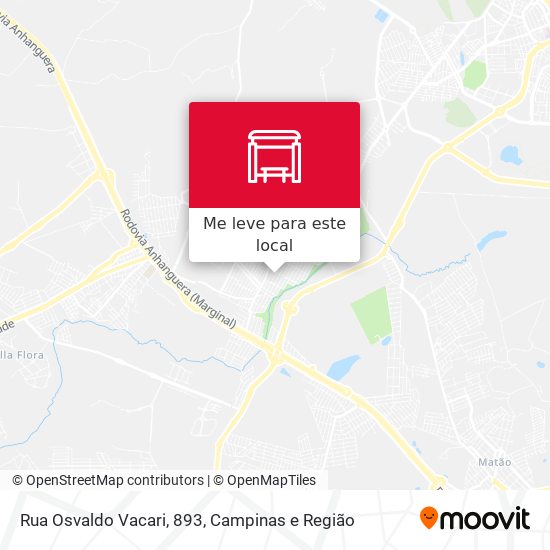 Rua Osvaldo Vacari, 893 mapa