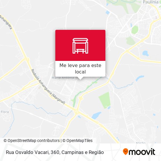 Rua Osvaldo Vacari, 360 mapa